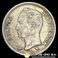 NA4 - REPUBLICA DE VENEZUELA - 25 CENTIMOS, 1960 - MONEDA DE PLATA