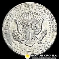 NA3 - ESTADOS UNIDOS DE AMERICA - KENNEDY HALF DOLLAR, 1964 - MONEDA DE PLATA
