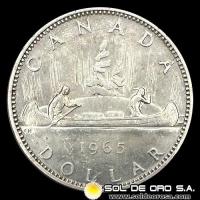 NA2 - CANADA - DOLLAR - ELIZABETH II - 1965 - MONEDA DE PLATA