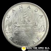 NA2 - CANADA - 1 DOLLAR, 1965 - MONEDA DE PLATA