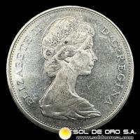 NA2 - CANADA - 1 DOLLAR, 1965 - MONEDA DE PLATA