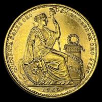 REPUBLICA PERUANA - CINCUENTA SOLES ORO, 1965 - LIMA - MONEDA DE ORO