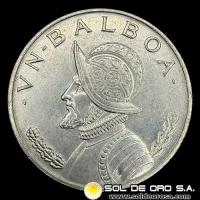 NA4 - REPUBLICA DE PANAMA - 1 BALBOA, 1966 - MONEDA DE PLATA