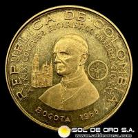 COLOMBIA - 500 PESOS, 1968 - XXXIX CONGRESO EUCARISTICO INTERNACIONAL - MONEDA DE ORO