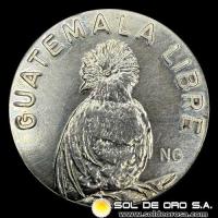 GUATEMALA - 150 ANIVERSARIO DE LA INDEPENDENCIA - CENTRO AMERICA INDEPENDIENTE - MEDALLA CONMEMORATIVA DE PLATA 720