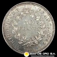 NA3 - FRANCIA - 50 FRANCS, 1974 - MONEDA DE PLATA