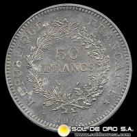 	NA3 - FRANCIA - 50 FRANCS, 1975 - MONEDA DE PLATA