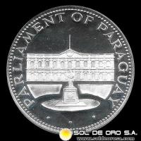 NUMIS - PARAGUAY - PM 183 - 150 GUARANIES, 1975 -Motivo: PARLAMENTO DE PARAGUAY - MONEDAS CONMEMORATIVAS DE PLATA