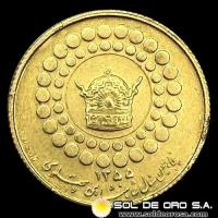 IRAN - MOHAMMAD REZA PAHLAVI SHAH - 1355 (1976) - MEDALLA DE ORO 900