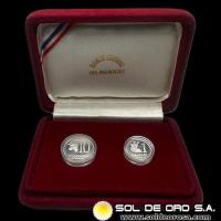 NUMIS - MONEDAS DEL PARAGUAY - SET PROOF DE 1 Y 10 GUARANIES - 1976 - SET CONMEMORATIVA DE MONEDAS