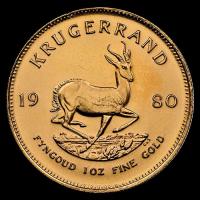 SUDAFRICA - KRUGERRAND, 1980 - ONZA / MONEDA DE ORO
