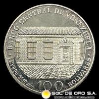 NA4 - REPUBLICA DE VENEZUELA - 100 BOLIVARES, 1983 - MONEDA DE PLATA