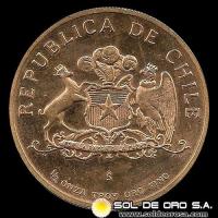 REPUBLICA DE CHILE - 1/2 ONZA - 1983 - 10 ANIVERSARIO DE LA LIBERACIÓN NACIONAL - MEDALLA DE ORO