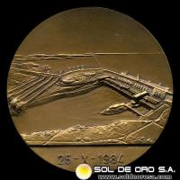 NUMIS - REPUBLICA DEL PARAGUAY - 1984 - INAUGURACION DE LA CENTRAL DE ITAIPU - MEDALLA DE BRONCE