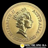 AUSTRALIA - 1/2 oz., 50 DOLLARS - 1987 - MONEDA DE ORO