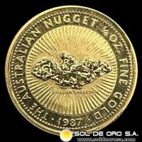 AUSTRALIA - 1/4 oz., 25 DOLLARS - 1987 - MONEDA DE ORO