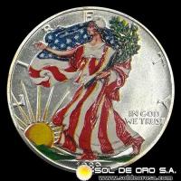 ESTADOS UNIDOS DE AMERICA - 1 DOLLAR, 1989 - LIBERTY - MONEDA DE PLATA