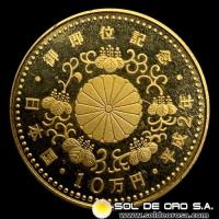JAPON - 100.000 YEN, 1990 - HEISEI - MONEDA DE ORO