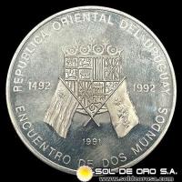 NA4 - URUGUAY - 50.000 PESOS, 1991 - MONEDA DE PLATA