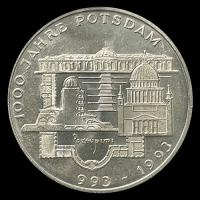 NA1 - ALEMANIA - 10 MARK - 1993.f - Subject: 1000th Anniversary - Potsdam - MONEDA DE PLATA