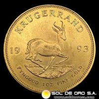 SUDAFRICA - KRUGERRAND, 1993 - MONEDA DE ORO