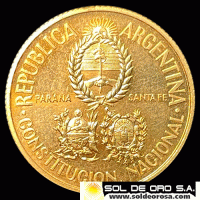 ARGENTINA - 50 PESOS, 1994 - CONVENCION NACIONAL CONSTITUYENTE - MONEDA DE ORO