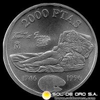 NA2 - ESPANHA - 2.000 PESETAS, 1996 - MONEDA DE PLATA