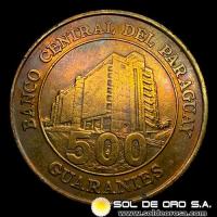 NUMIS - MONEDAS DEL PARAGUAY - 500 GUARANIES, 1997 - VARIANTE - MONEDA DE LATON
