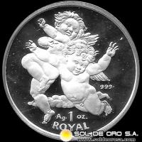 GIBRALTAR - 1 ROYAL, 2000 - ELIZABETH II - MONEDA DE PLATA