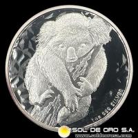 AUSTRALIA - 1 DOLLAR, 2007 - AUSTRALIAN KOALA - MONEDA DE PLATA