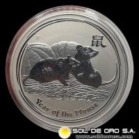 AUSTRALIA - 30 DOLLARS, 2008 - YEAR OF THE MOUSE - MONEDA DE PLATA