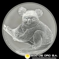 AUSTRALIA - 30 DOLLARS, 2009 - AUSTRALIAN KOALA - MONEDA DE PLATA