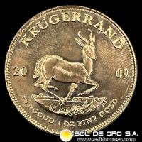 SUDAFRICA - KRUGERRAND, 2009 - MONEDA DE ORO