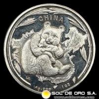 CHINA - PANDA 1 oz - ONZA DE PLATA 999