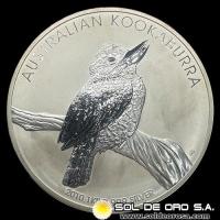 AUSTRALIA - 30 DOLLARS, 2010 - AUSTRALIAN KOOKABURRA - MONEDA DE PLATA