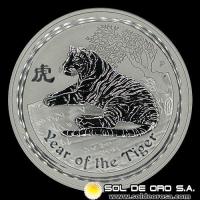 AUSTRALIA - 30 DOLLARS, 2010 - YEAR OF THE TIGER - MONEDA DE PLATA