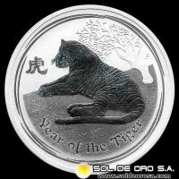 AUSTRALIA - 1 DOLLAR, 2010 - YEAR OF THE TIGER - MONEDA DE PLATA