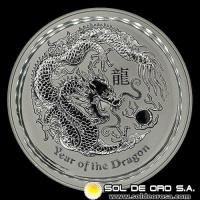 AUSTRALIA - 30 DOLLARS, 2012 - YEAR OF THE DRAGON - MONEDA DE PLATA