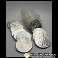 ESTADOS UNIDOS DE AMERICA - 1 DOLLAR, 2012 - LIBERTY - TUBO DE 20 ONZAS DE PLATA PURA