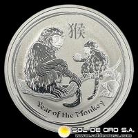AUSTRALIA - 1 DOLLAR, 2016 - YEAR OF THE MONKEY - MONEDA DE PLATA
