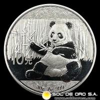 CHINA - PANDA 1 oz., 10 YUAN - 2017 - MONEDA DE PLATA