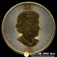 CANADA - 50 DOLLARS, 2018 - ELIZABETH II - MONEDA DE ORO