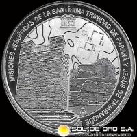 SIN STOCK - ILUSTRACION - NUMIS - PARAGUAY - 1 GUARANI, 2020 - RUINAS JESUITICAS - MONEDA DE PLATA