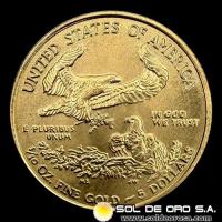 ESTADOS UNIDOS DE AMERICA - 5 DOLLARS, 2020 - MONEDA DE ORO