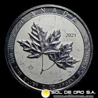 CANADA - 10 DOLLARS, 2021 - 2 ONZAS - ELIZABETH II - MONEDA DE PLATA