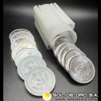 SUDAFRICA - KRUGERRAND, 2022 - TUBO DE 25 ONZAS DE PLATA PURA