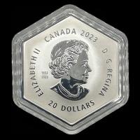 CANADA - 20 DOLLARS, 2023 - SNOWFLAKE - MONEDA DE PLATA