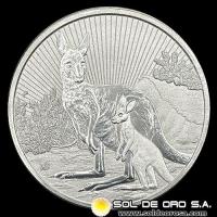 AUSTRALIA - 2 DOLLARS, 2023 - ASUTRALIAN KANGAROO - ELIZABETH II - MONEDA DE PLATA