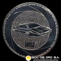 INGLATERRA - 2 POUNDS, 2023 - 60 ANIVERSARIO DE JAMES BOND - TUBO DE 20 ONZAS DE PLATA