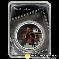 NIUE - 2 DOLLARS, 2023 - MUHAMMAD ALI - MONEDA DE PLATA